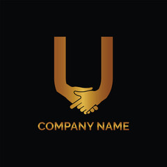Initial U logo design vector Template. Abstract Letter U vector illustration logo design.