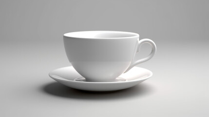 tea cup mockup white background - obrazy, fototapety, plakaty