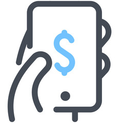 illustration of a icon mobile payment