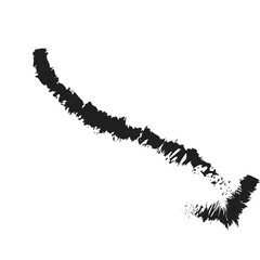 black arrow brush element