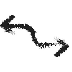 black arrow brush element