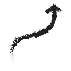 black arrow brush element