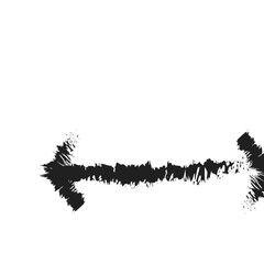 black arrow brush element