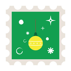 Risograph Christmas Stamp