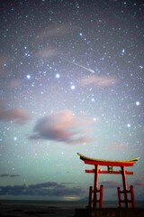 Obraz na płótnie Canvas 北海道の星空