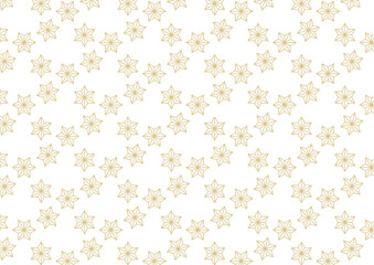 麻の葉モチーフの少し変わったシームレスな和柄のパターン背景_パターン3-4