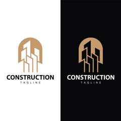 Modern City Building Logo Design, Luxurious and Simple Urban Architecture