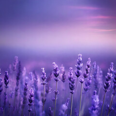 Fototapeta premium A tranquil blend of lavender and periwinkle, creating a dreamy, twilight-inspired background.