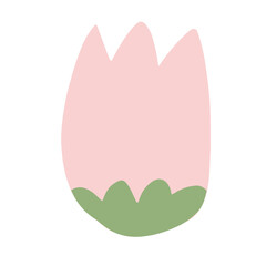 Easter flower cartoon