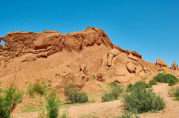 Fototapeta premium Fairy Tale Canyon, Kyrgyzstan.Central Asia