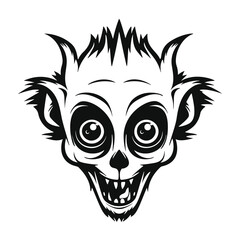 Evil Lemur Silhouette