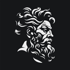 Ancient Roman Man Logo