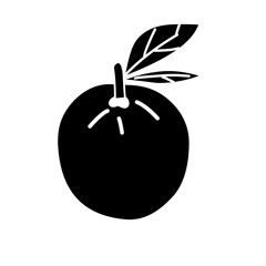 fruit silhouette icon