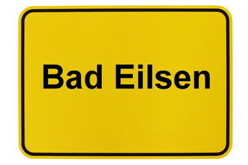 Illustration eines Ortsschildes von Bad Eilsen in Niedersachsen