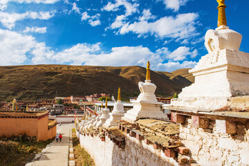 Natural beauty of temples, grasslands and pastures in Xizang Autonomous Region of China  © Guobiao Qiu