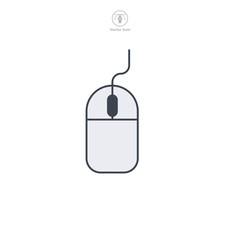 Mouse icon symbol vector illustration isolated on white background