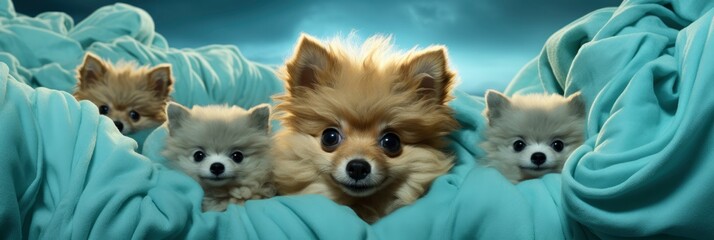 Fototapeta premium Cute Dog Energy Saving Cold Winter , Background Image For Website, Background Images , Desktop Wallpaper Hd Images