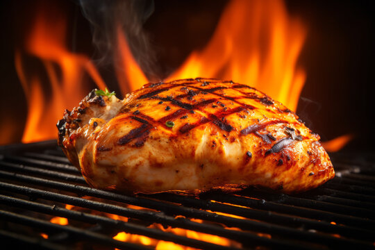 Pechuga de pollo a la brasa.