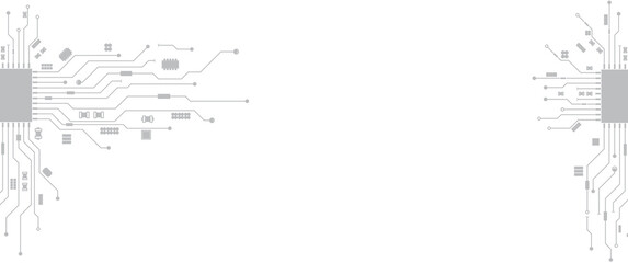 Abstract Technology Circuit board background. Grey white Abstract technology background. Digital technology with plexus background and space for your text	
