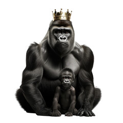 king kong looking isolated on white