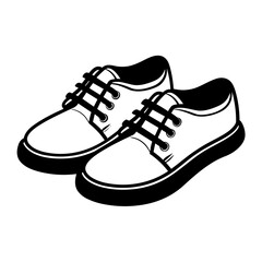 Hand Drawn Illustration of Casual Shoes