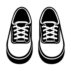 Hand Drawn Illustration of Casual Shoes