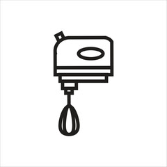 hand mixer vector icon line template