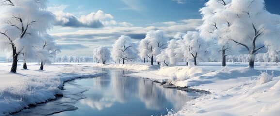 Beautiful Gentle Winter Landscape Frozen Grass , Background Image For Website, Background Images , Desktop Wallpaper Hd Images