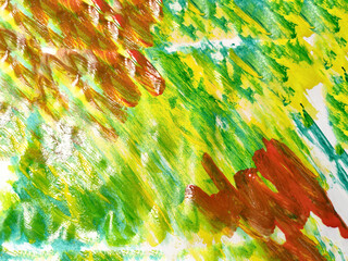 Background made of an abstract painting with watercolor paints with water stains, waves and lines...