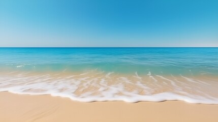 Low Angle Desert Beauty, Sandy Dunes and Clear Blue Skies