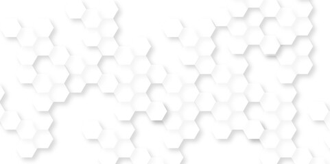 Abstract background with hexagons Abstract hexagon polygonal pattern background vector. seamless bright white abstract honeycomb background.