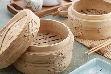 klatak or bamboo steamer, usually used to steam dimsum or siu may