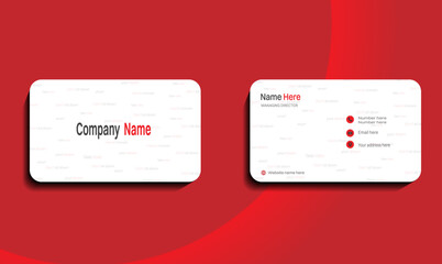 Minimal Pressed Business Card with texture.