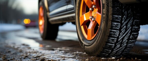 Car Tires On Winter Road , Background Image For Website, Background Images , Desktop Wallpaper Hd Images