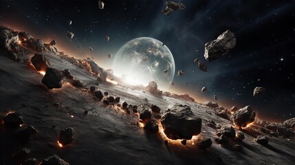 Stellar scenery, galaxies, planets, space, futuristic world, space world, starscapes, interstellar, comets, asteroids, origin of the universe