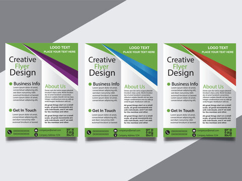 Creative corporate business flyer template, Corporate Business flyer template, Flyer Template Geometric shape used for business poster layout, business flyer template with minimalist layout