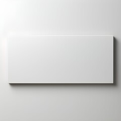 simple plain white paper nameplate concept