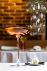 tasty cocktail on the table