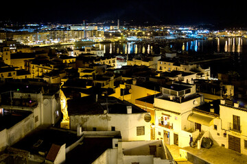 Views of the old streets of Dat Vila, the old center of Ibiza town, a UNESCO heritage site.