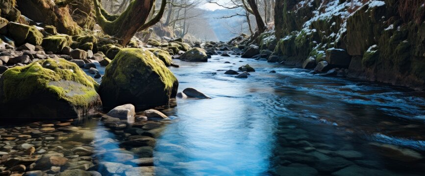 Winter River Snowfal , Background Image For Website, Background Images , Desktop Wallpaper Hd Images