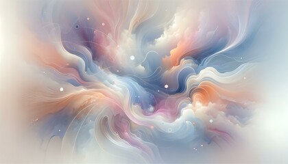 Abstract background with an artistic blend of soft pastel colors, creating a dreamy and ethereal atmosphere