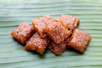 Sticky rice in palm sugar (Thai Dessert)