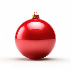 Obraz premium Red decorated christmas balls