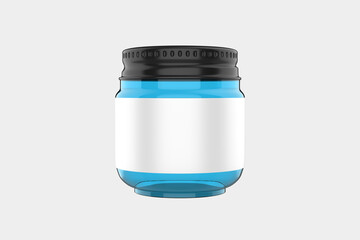 Jar Mockup Isolated On White Background. 3d illustration