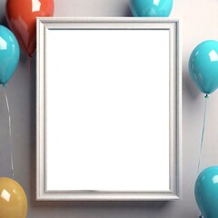 photo frame with white space