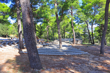 Summer amphitheater in Forest Park Marjan in Split, Croatia