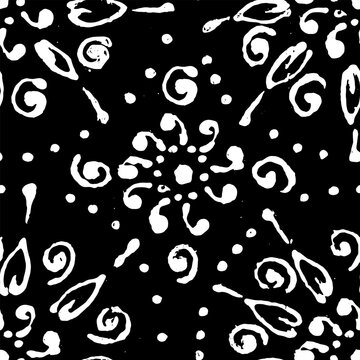 Abstract flower grunge background. Vector hand drawn