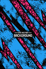 sport grunge texture for jersey sublimation print pattern with blue and pink color on black background