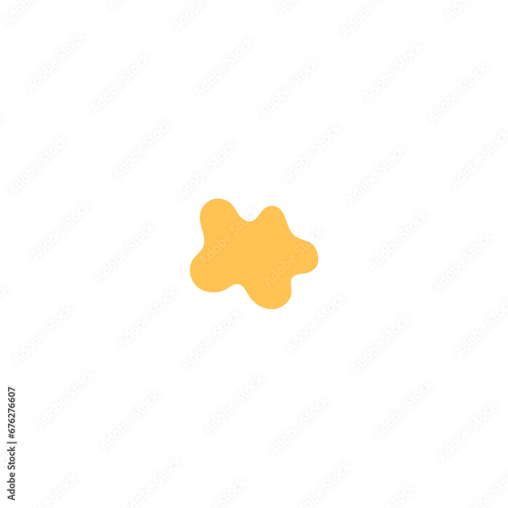 Poster blob set abstract vector color colorful