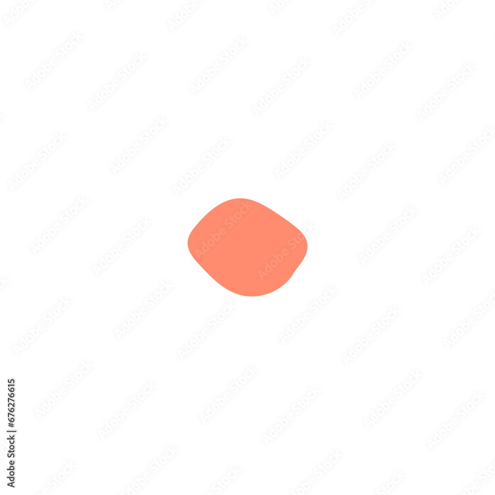 Poster blob set abstract vector color trendy